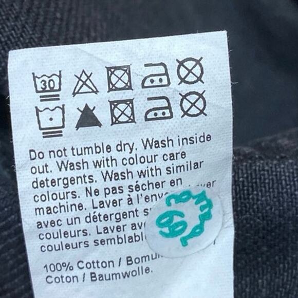 River Island Women's Black High Waist Frayed Raw Hem Cutoff Denim Jeans Shorts 8 - Picture 5 of 5